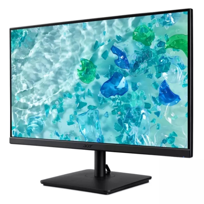 Acer Vero V247YEbipv, 23.8" IPS LED ZeroFrame, Anti-Glare, FreeSync, 4ms (GTG), 100Hz, 100M:1, 250nits, 1920x1080, Flicker-Less, BlueLightShield, HDMI, VGA, DP, VESA, Black (тъмнейл - 2)