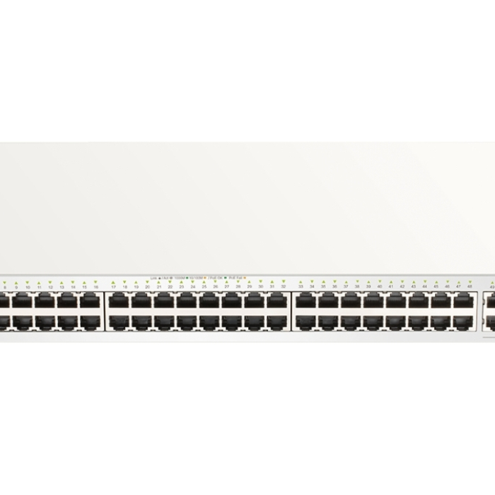 D-Link 52-Port Gigabit PoE+ Nuclias Smart Managed Switch including 4x 1G Combo Ports, 370W (With 1 Year License) на супер цена