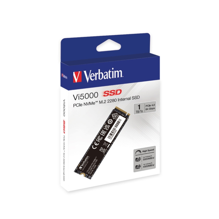 Verbatim Vi5000 Internal PCIe NVMe M.2 SSD 1TB (тъмнейл - 4)