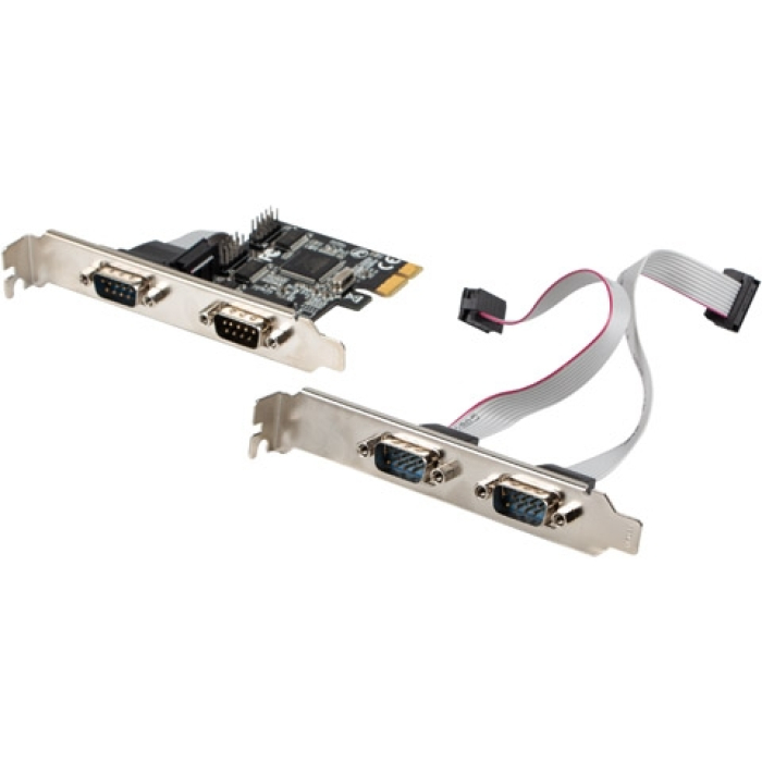 Lanberg extension card PCI-express 4x com + low profile bracket (тъмнейл - 2)