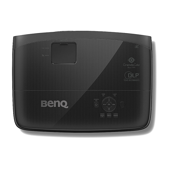 BenQ W2000+, DLP, 1080p (1920x1080), 15000:1, 2200 ANSI Lumens, VGA, HDMI, RCA, Speakers 2x10W, 3D Ready, Black (тъмнейл - 4)