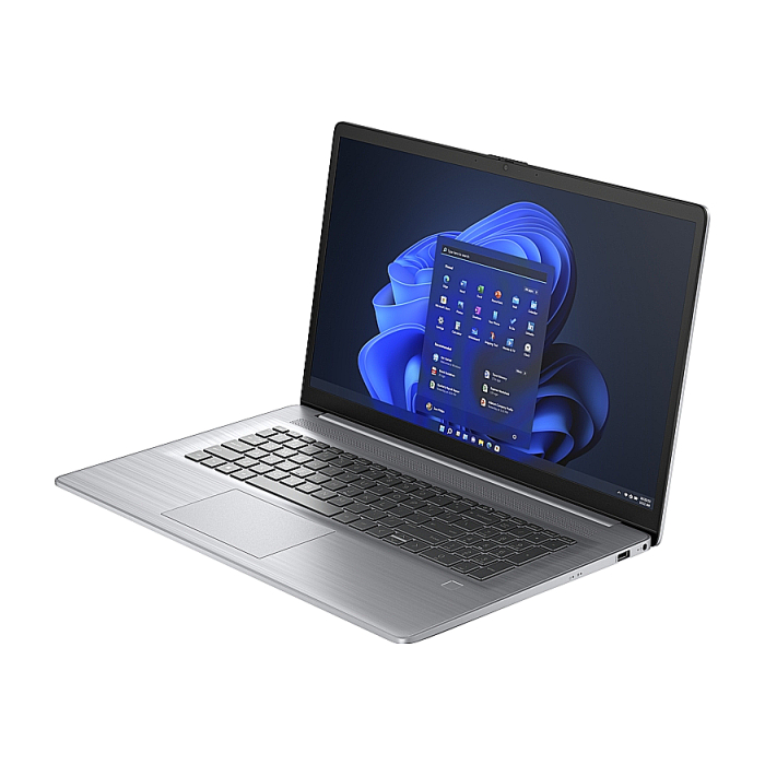 HP 470 G10 Asteroid Silver, Core i7-1355U(up to 5GHz/12MB/10C), 17.3" FHD IPS AG 300nits, 16GB 3200Mhz 1DIMM, 512GB PCIe SSD, WiFi 6 + BT 5.3, Backlit Kbd, 3C Batt, Free DOS, 2Y Warranty (тъмнейл - 2)