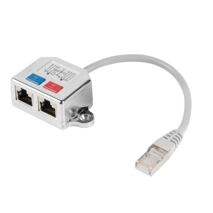 Lanberg adapter LAN splitter RJ45 -> 2x RJ45 ftpad-0026-s на супер цена