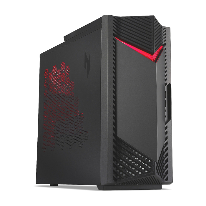 Acer Nitro N50-650, i5-13400F (up to 4.6GHz, 20MB), 16GB DDR4 3200MHz (2x8GB), 512GB SSD, M.2 slot free, no DVD, NVIDIA GeForce RTX 4060 8GB, 4*USB 2.0, 2*3.2 USB, Type-C, Audio jacks, GLAN,WiFi AX & BT5.0, 500W PFC, No OS+Acer Nitro VG240YEbmiix