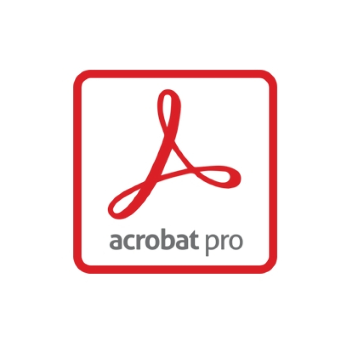 Acrobat Pro DC for teams 1 user 1 year