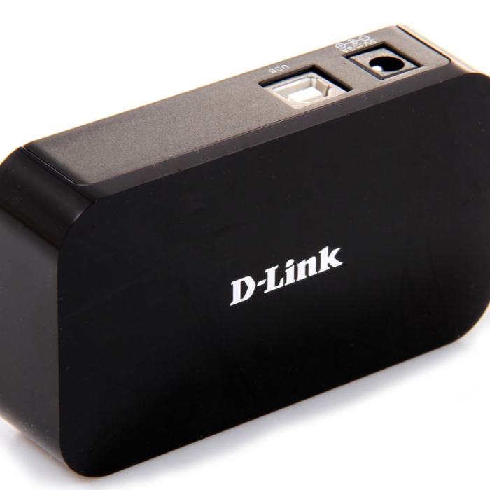 D-Link 7-Port USB 2.0 Hub (тъмнейл - 1)