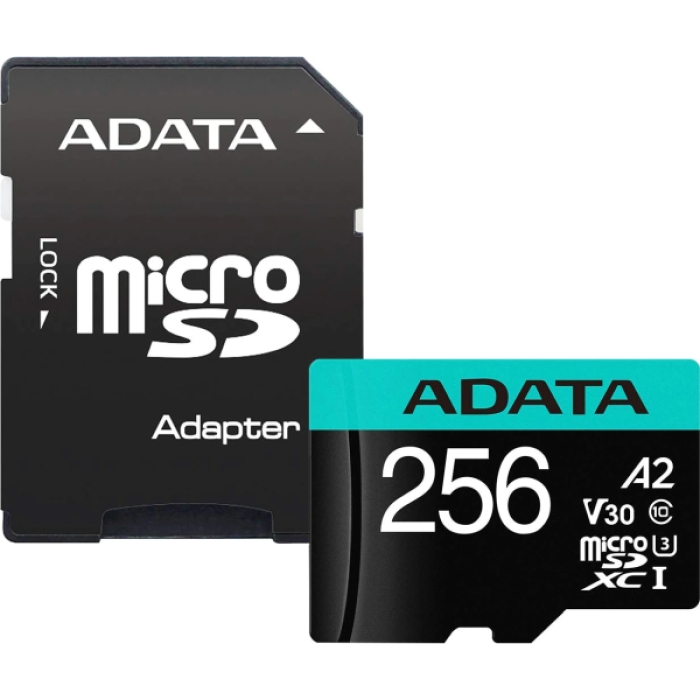 ADATA 256GB MicroSDXC UHS-I U3 V30S (with adapter) на супер цена