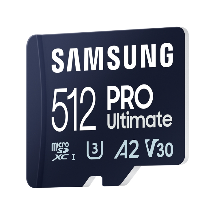 Samsung 512GB micro SD Card PRO Ultimate with USB Reader , UHS-I, Read 200MB/s - Write 130MB/s, U3, V30, A2 (тъмнейл - 2)