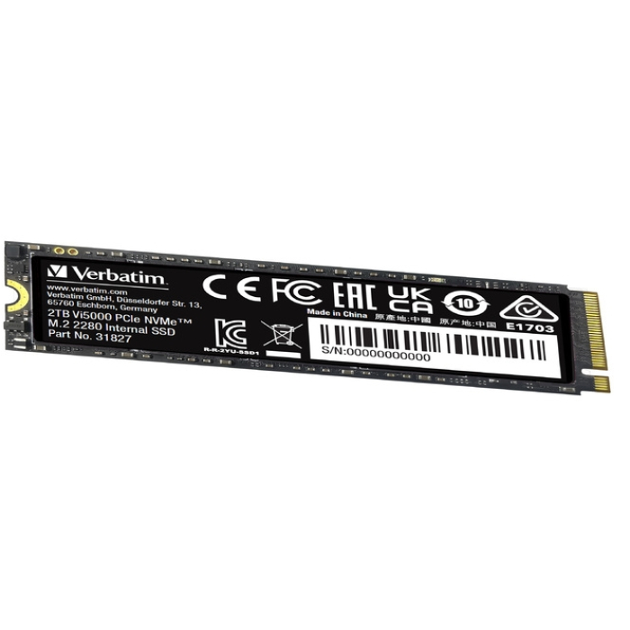 Verbatim Vi5000 Internal PCIe NVMe M.2 SSD 2TB (тъмнейл - 3)