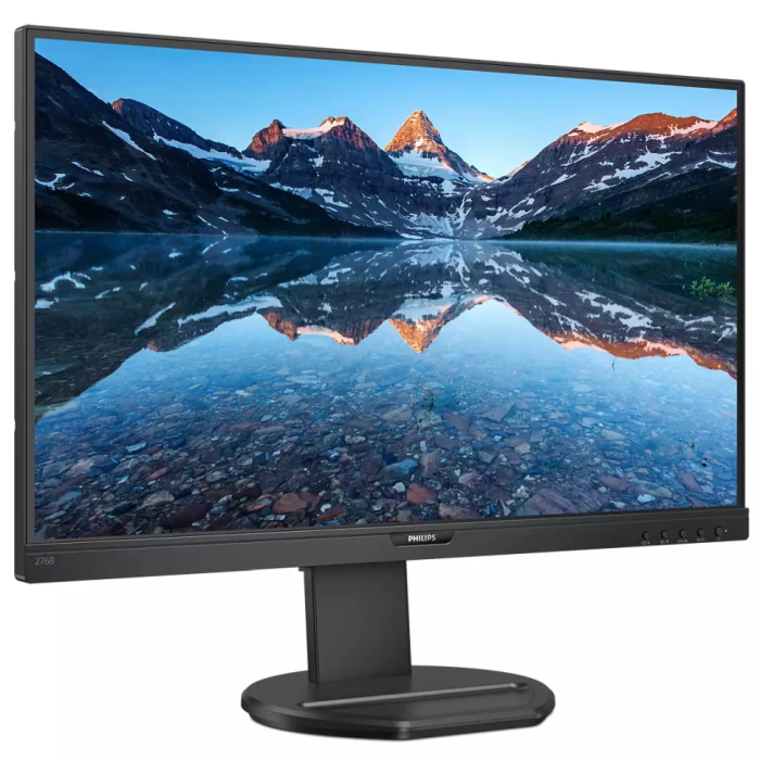 Philips 276B9/00, 27" IPS WLED, 2560x1440@75Hz, 4ms GtG, 350cd/m2, 1000:1, DCR 50M:1, Adaptive Sync, FlickerFree, Low Blue Mode, 2Wx2, Tilt, Height Adjust, Pivot, Swivel, HDMI, DP, USB hub (тъмнейл - 1)