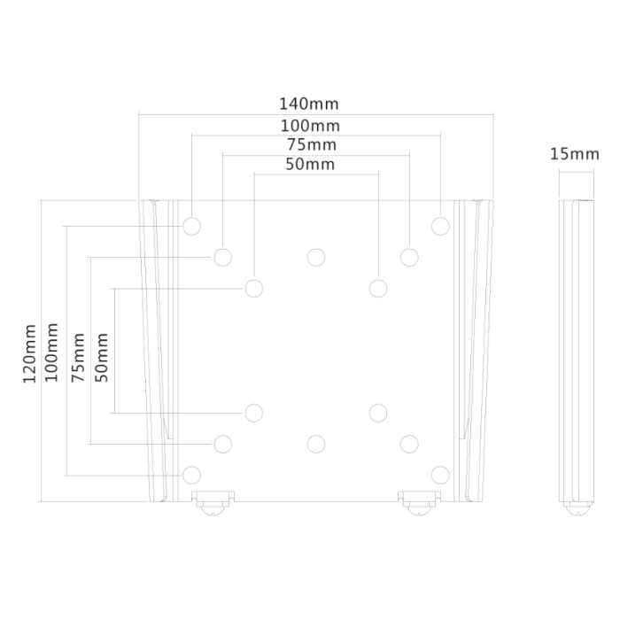 Neomounts by NewStar Flat Screen Wall Mount (fixed, ultrathin) (тъмнейл - 2)