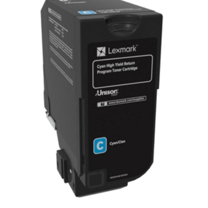 Lexmark 74C2HC0 CS725 Cyan Return Programme 12K Toner Cartridge