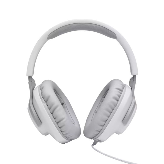 JBL QUANTUM 100 WHT Wired over-ear gaming headset with a detachable mic (тъмнейл - 1)