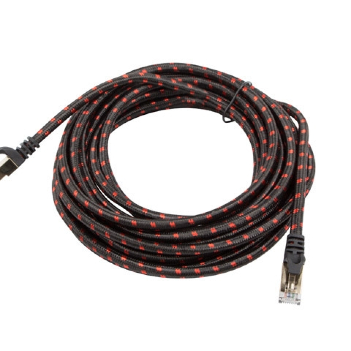 Кабел - Genesis Patchcord Cat.7E Sftp 5M Black (тъмнейл - 1)