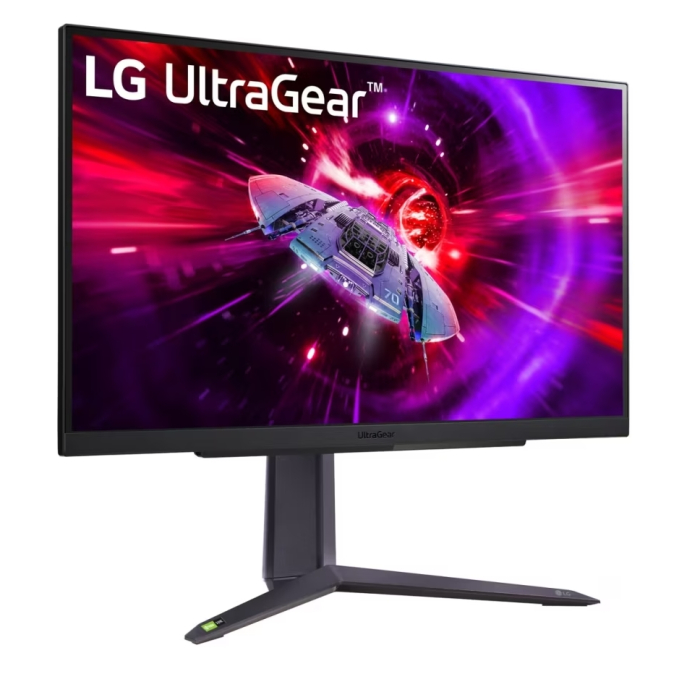 LG 27GR75Q-B, UltraGear 27" IPS, AG, 1ms GtG, 165Hz, 1000:1, 300cd/m2, QHD 2560x1440, HDR 10, sRGB 99%, AMD FreeSync, G-SYNC Compatible, HDMI, DisplayPort, Headphone Out, Reader mode, Black Stabilizer, Tilt, Height Adjustable, Pivot, Black (тъмнейл - 2)