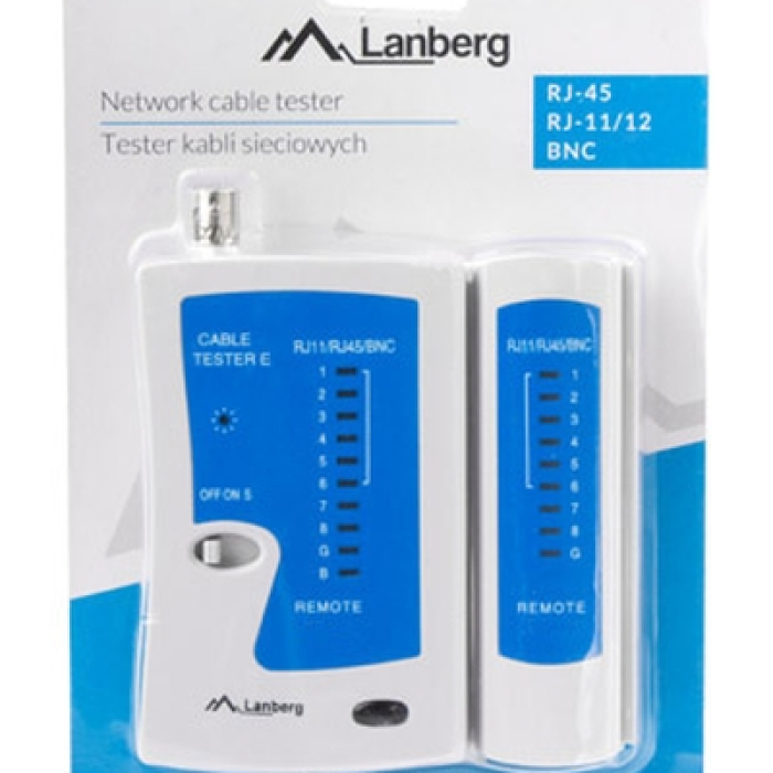 Lanberg cable tester for RJ-45, RJ-12, RJ-11, coaxial (тъмнейл - 3)