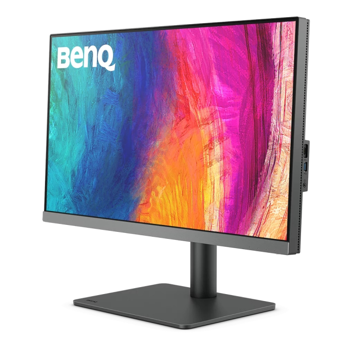 BenQ PD2706U, 27" IPS LED, 5ms,3840x2160 4K UHD, Designer, AQCOLOR, 95% P3, 99% Rec.709, 99% sRGB, HDR10, B.I., LBL, KVM Switch, ICCsync, CAD/CAM, DualView, 1200:1, 350 cd/m2, HDMI, DP, USB Type-C(65W, DP alt), Speak.2x2.5W, Height Adj.,Swivel,Tilt, (тъмнейл - 1)