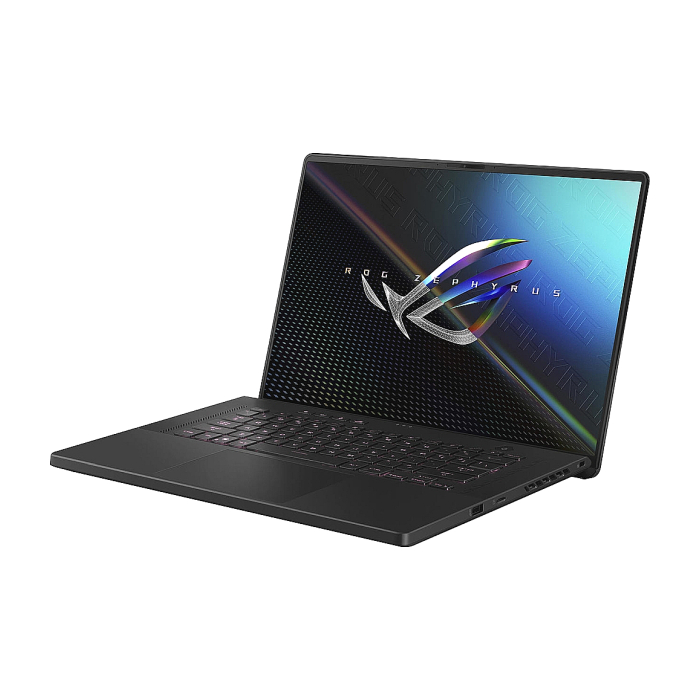 Asus ROG Zephyrus M16 GU603ZX-K8038W, Intel i9-12900H 2.5GHz (24M Cache, up to 5GHz 6 cores), 16"WQXGA (2560 x 1600,16:10)165Hz, 32GB DDR5 4800Mhz(2*16),PCIE NVME 2TB M.2 SSD, RTX 3080 Ti 16 GB GDDR6,WiFi 6e,RGB Kbd, Windows 11 ,Off Black (тъмнейл - 2)