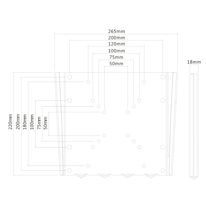 Neomounts by NewStar Flat Screen Wall Mount (fixed, ultrathin) (тъмнейл - 2)