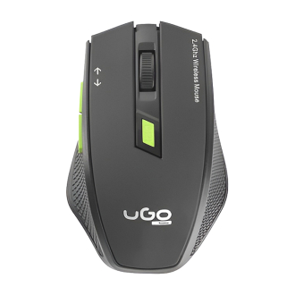 uGo Mouse MY-04 wireless optical 1800DPI, Black