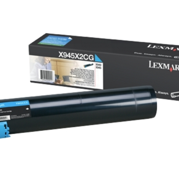 Lexmark X945X2CG X940, 945 Cyan 22K Toner Cartridge