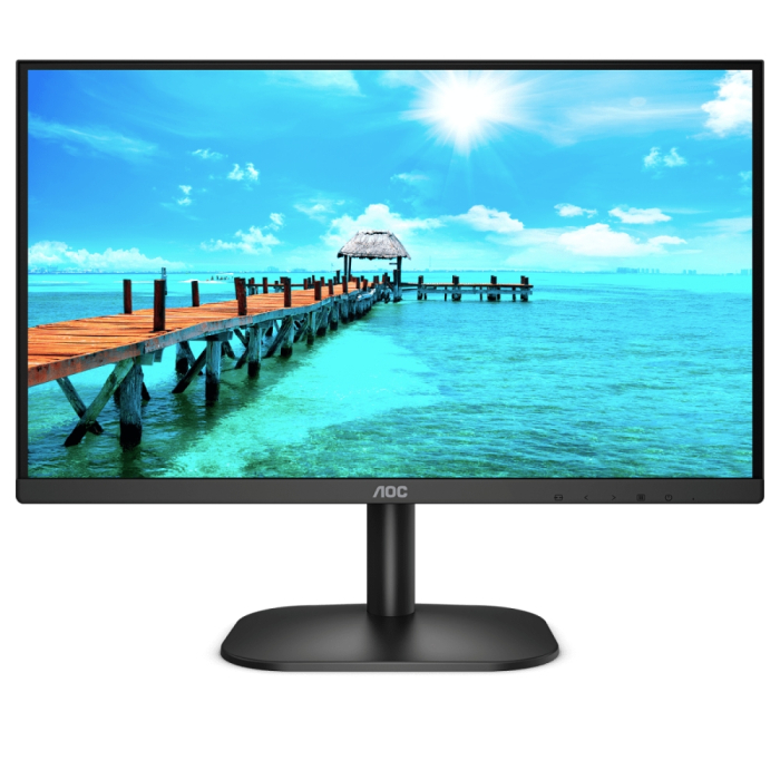 AOC 27B2DM, 27" VA WLED, 1920x1080@75Hz, 4ms GTG, 250cd/m2, 4000:1, 20M:1 DCR, AdaptiveSync, FlickerFree, Low Blue Light, Tilt, D-SUB, DVI, HDMI на супер цена