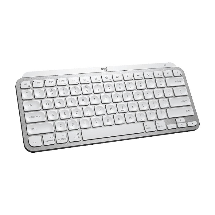 Logitech MX Keys Mini For Mac Minimalist Wireless Illuminated Keyboard - PALE GREY - US Intl - EMEA (тъмнейл - 2)