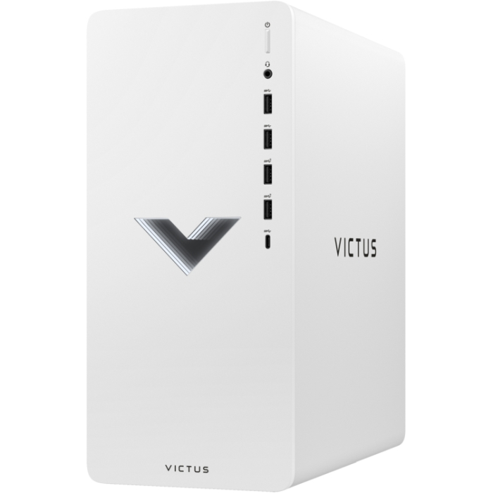 Victus by HP Desktop TG02-2002nu 500W MT Ceramic White, Core i5-14400F(1.8Ghz, up to 4.7GHz/20MB/10C), 16GB 3200Mhz 2DIMM, 1TB PCIe SSD, NVIDIA GeForce RTX 4060 Ti 8GB, Wifi 6+BT, White Keyboard and HP Mouse 310, Free DOS, 2Y Warranty (тъмнейл - 1)