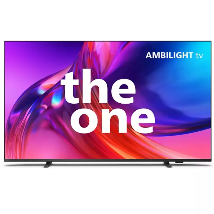 Philips 43PUS8518/12, 43" THE ONE, UHD 4K LED, 60Hz, 3840x2160, DVB-T/T2/T2-HD/C/S/S2, Ambilight 3, HDR10+, HLG, Google TV, Dolby Vision, Atmos, Quad Core P5 Perfec with Al, 16GB, VRR, HDMI, 2xUSB, Cl+, WCG 90% DCI/P3, 802.11ac, Lan, 20W RMS, Alum (тъмнейл - 1)