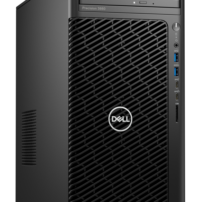 Dell Precision 3660 Tower, Intel Core i7-13700 (30M Cache, up to 5.2 GHz), 16GB (2X8GB) 4400MHz UDIMM DDR5, 512GB SSD PCIe M.2, Integrated, DVD RW, Keyboard&Mouse, 500 W, Windows 11 Pro, 3Yr ProSpt (тъмнейл - 1)