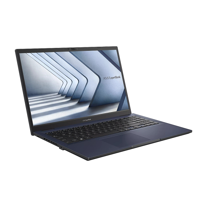 Asus ExpertBook B1 B1502CBA-UI53C0X, Intel Core i5-1235U (3.30 GHz up to 4.40 GHz, 12MB), 15.6" FHD IPS(1920x1080), Intel Iris Xe Graphics, 16GB DDR4 on BD. (1 slot free), 512GB M.2 NVMe,VGA,HDMI,1xThunderbolt,RJ45, Windows 11 Pro, Black (тъмнейл - 1)