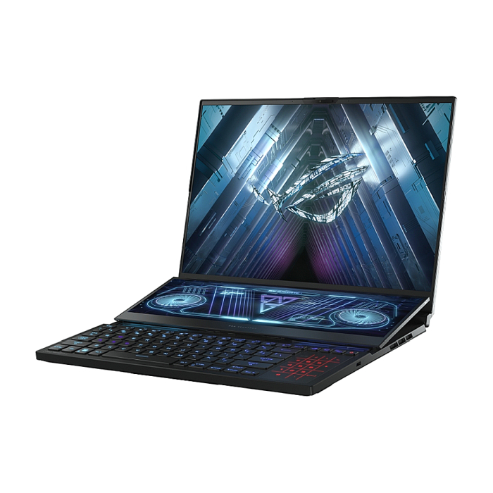 Asus ROG Zephyrus Duo 16 GX650PI-NM011X, AMD Ryzen 9 7945HX , 16"WQXGA (2560 x 1600,16:10) 240Hz, 32GB DDR5 4800Mhz(2*16), 2TB PCIe 4. RTX 4070  8GB GDDR6,Wi-Fi 6E(802.11ax), Backlit Chiclet Keyboard Per-Key RGB, Windows 11 Pro, Black (тъмнейл - 1)