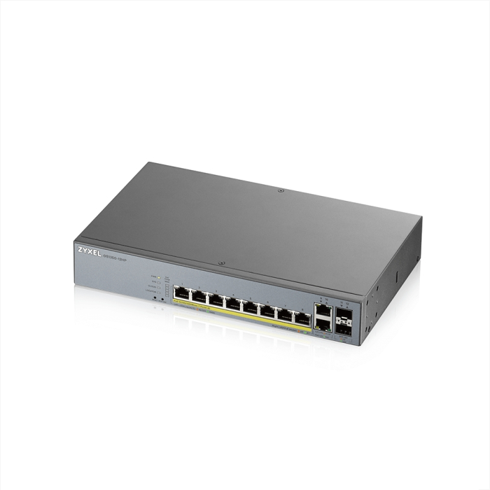 ZyXEL GS1350-12HP, 12 Port managed CCTV PoE switch, long range, 130W на супер цена