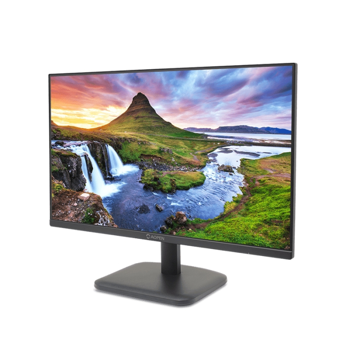 Aopen powered by Acer 27CL1Ebmix, 27'', IPS FHD (1920x1080) LED, 250nit, 1ms TVR, ZeroFrame, 100Hz FreeSync, sRGB 99%, Flicker-less, 1000:1 ACM, HDMI, VGA, Tilt, Vesa, BluelightShield, Speakers, Black (тъмнейл - 1)