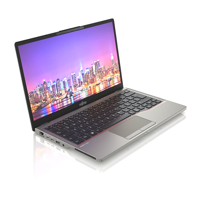 Fujitsu LIFEBOOK U7313, Intel Core i7-1355U up to 5.0 GHz, 13.3" FHD AG, 1x16GB DDR4 3200MHz, SSD 512GB PCIe 4.0 NVMe M.2, FPR, SCR, 4cell 60Wh, IR-HD cam, WWAN ready (5G/4G antennas only), Intel Wi-Fi 6E AX211 & BT5.2 vPro, Backlit Kbd US, Win11 (тъмнейл - 1)