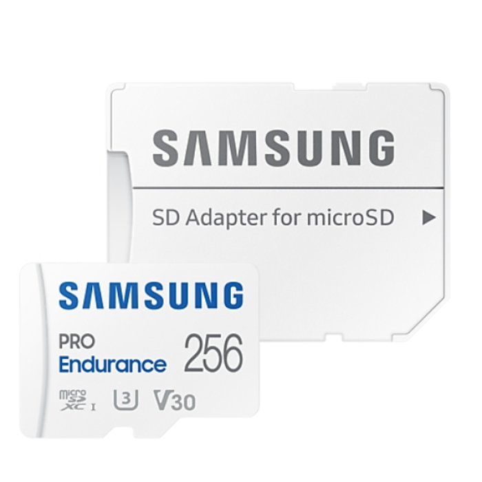 Samsung 256 GB micro SD PRO Endurance, Adapter, Class10, Waterproof, Magnet-proof, Temperature-proof, X-ray-proof, Read 100 MB/s - Write 40 MB/s (тъмнейл - 3)