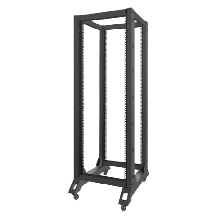 Lanberg open rack 32U 600x800, black (тъмнейл - 4)