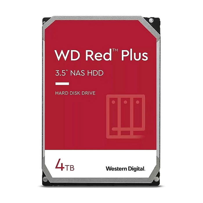 Western Digital Red 4TB Plus ( 3.5", 256MB, 5400 RPM, SATA 6Gb/s ) на супер цена