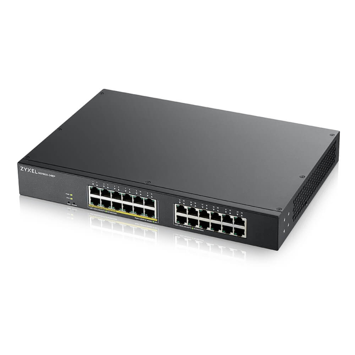 ZyXEL GS1900-24, 24-port GbE L2, 12 Port PoE Smart Switch, rackmount, 130 Watt на супер цена