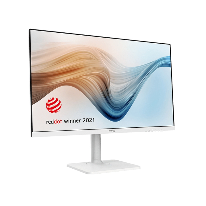 MSI Modern MD271PW, 27", 1920x1080 (FHD), 75Hz, 5ms, IPS, 250 nits, Flat, USB-C & HDMI, White (тъмнейл - 4)