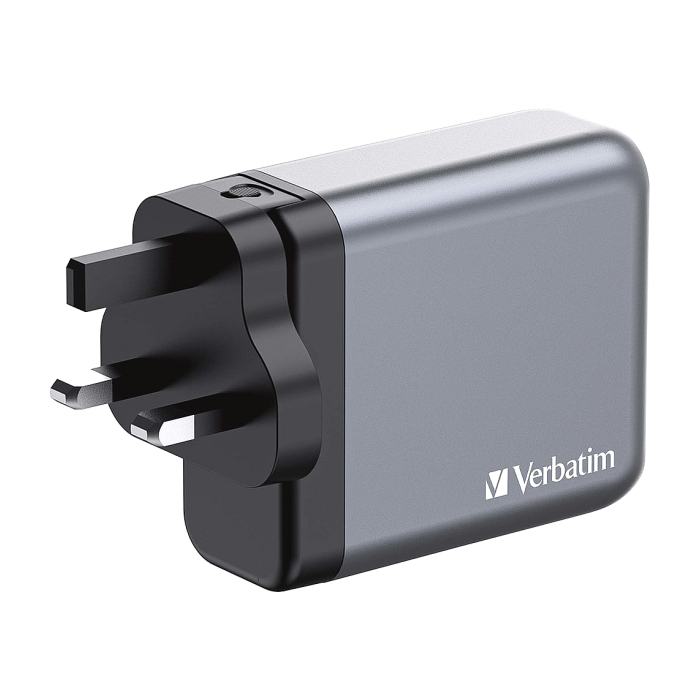 Verbatim GNC-140 GaN Charger 4 Port 140W USB A/C (EU/UK/US) (тъмнейл - 3)