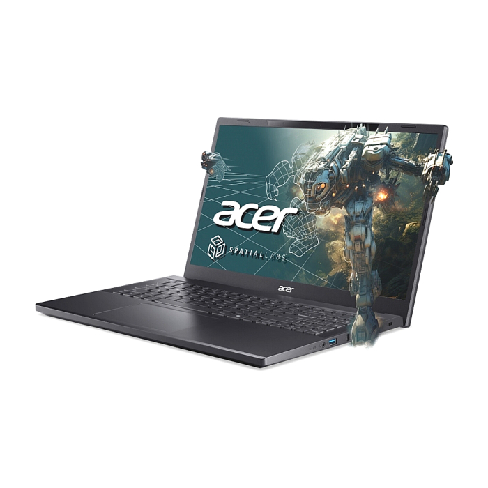 Acer Aspire 3D 15 SpatialLabs Edition, A3D15-71GM-505D, i5 13420H (up to 4.6GHz, 12MB), 15.6" UHD (3840 x 2160) in 2D mode, IPS 100% AdobeRGB SlimBezel 3D, 2*8GB DDR5, 512MB NVMe SSD, RTX 2050 4GB GDDR6, Wi-Fi 6+BT, No OS, Black (тъмнейл - 2)