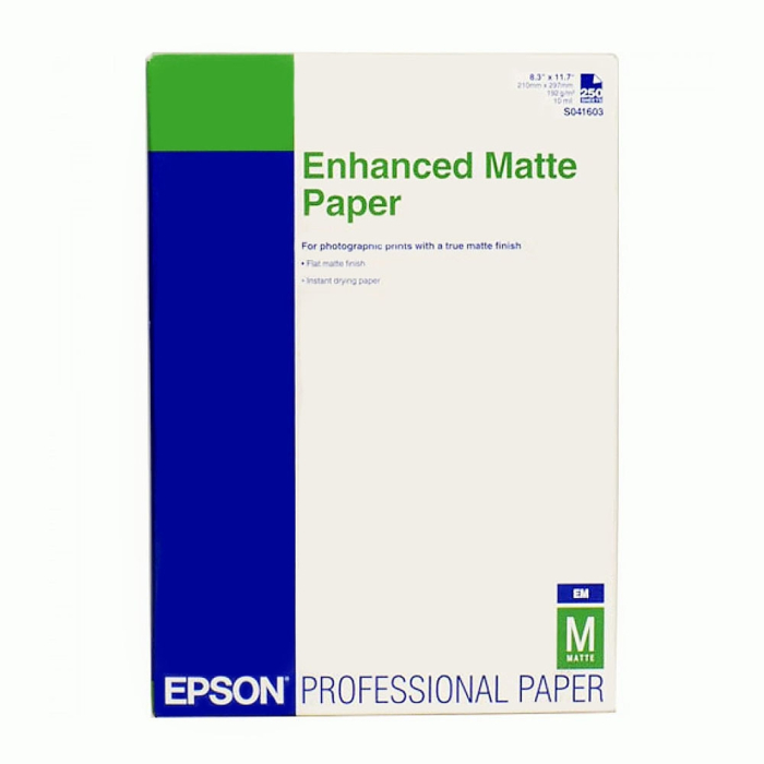 Epson Enhanced Matte Paper, DIN A4, 192g/m2, 250 Sheets на супер цена