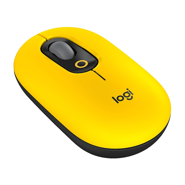 Logitech POP Mouse with emoji - BLAST_YELLOW - EMEA (тъмнейл - 1)