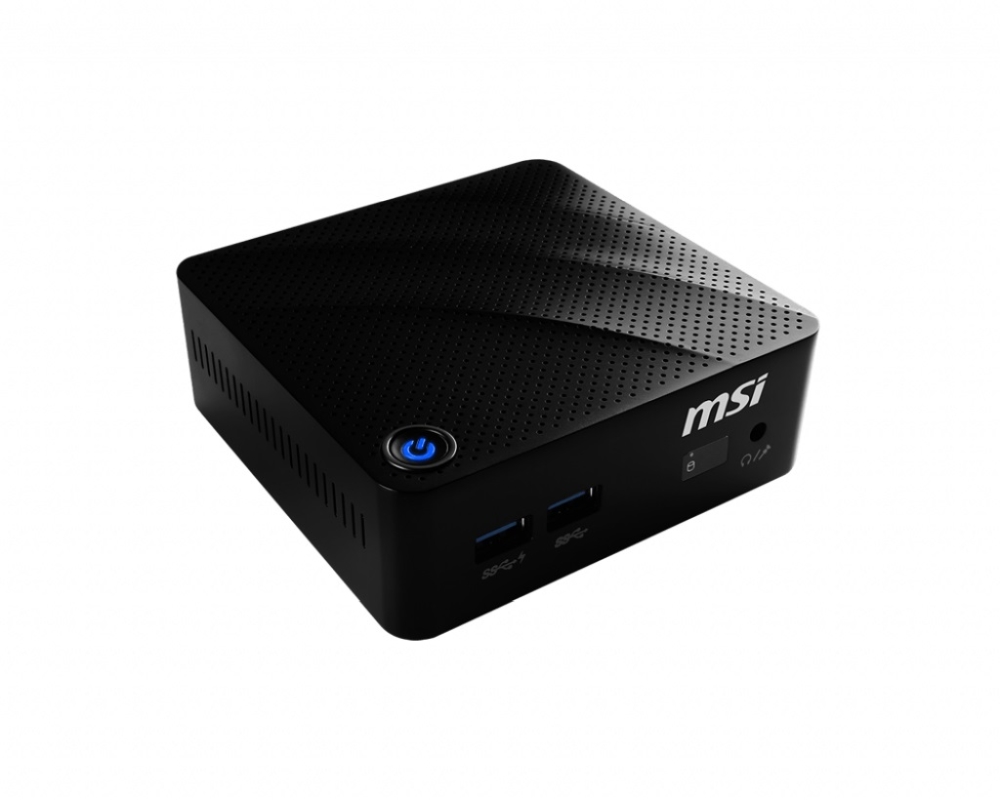 MSI CUBI N 8GL-002BEU, Barebone Mini-PC, Intel Gemini Lake Pentium N5000 (1.1GHz, up to 2.7GHz), without RAM (0GB), 1x DDR4 SO-DIMM, NO SSD, NO HDD, Gigabit LAN, WiFi 802.11 AC, BT 4.2, NO OS, 40 W, Black (тъмнейл - 1)