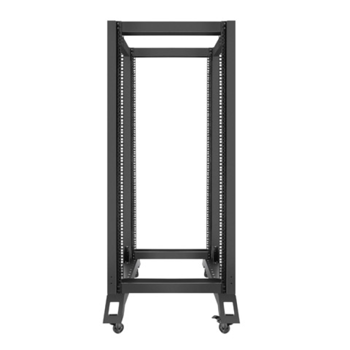 Lanberg open rack 27U 600x800, black (тъмнейл - 4)