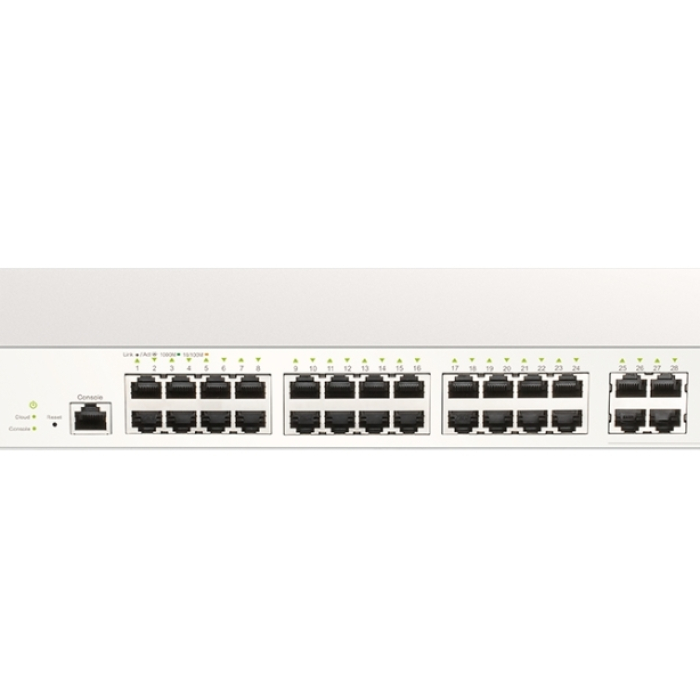 D-Link 28-Port Gigabit Nuclias Smart Managed Switch including 4x 1G Combo Ports (With 1 Year License)