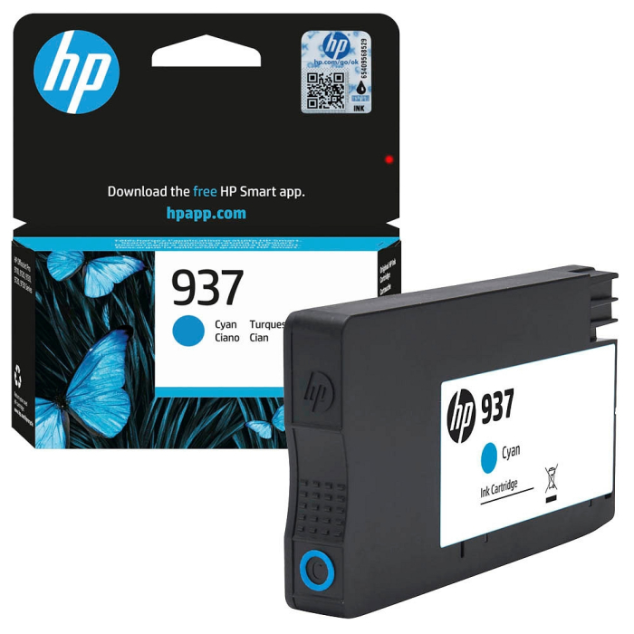 HP 937 Cyan Original Ink Cartridge