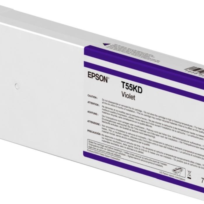 Epson Singlepack Violet T55KD00 UltraChrome HDX/HD 700ml на супер цена