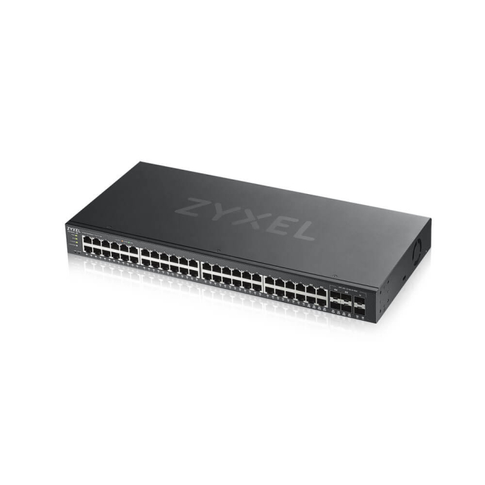 ZyXEL GS1920-48v2, 50 Port Smart Managed Switch 44x Gigabit Copper and 4x Gigabit dual pers., hybrid mode, standalone or NebulaFlex Cloud (тъмнейл - 3)